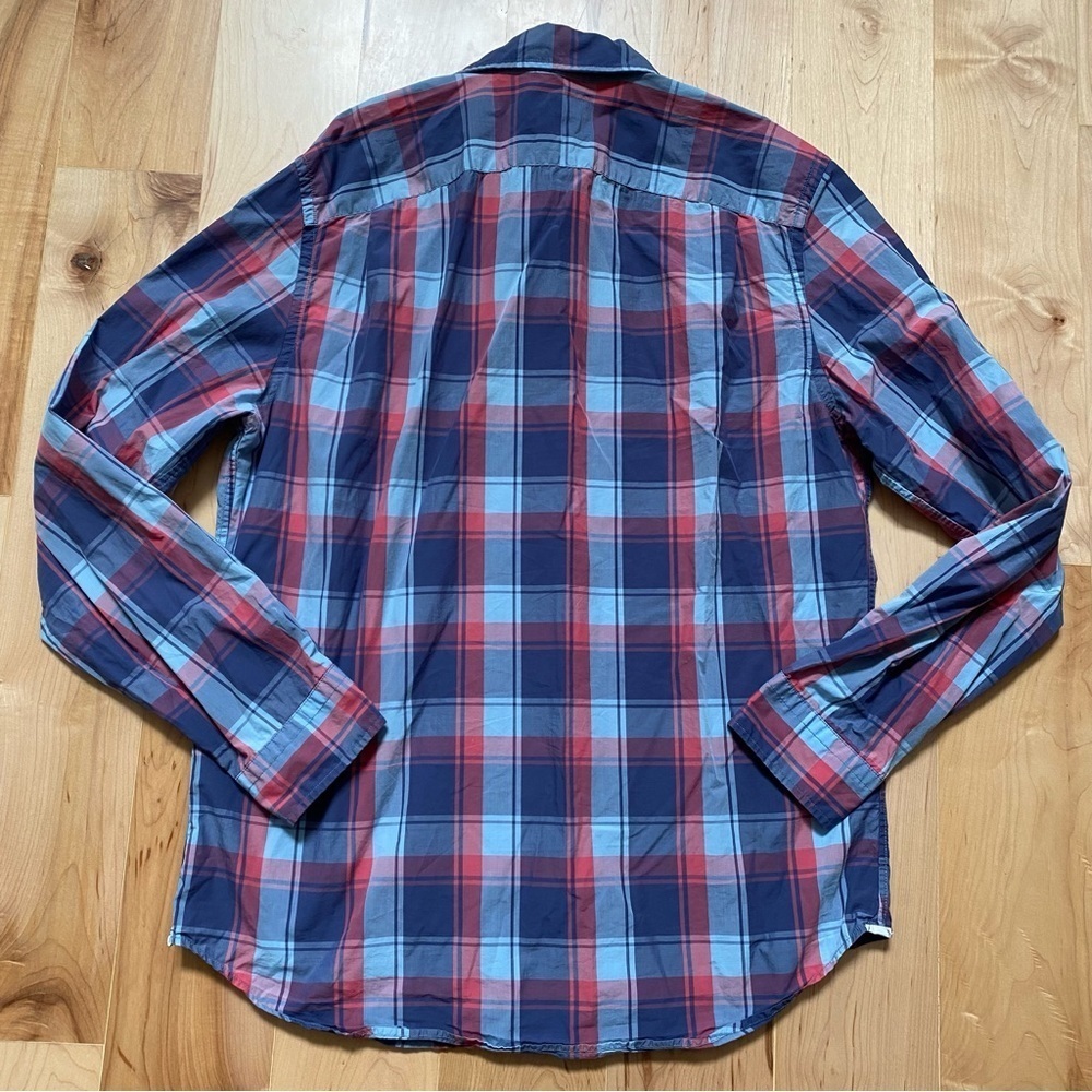 Men’s Gap Plaid Collared Button Down Long Sleeve … - image 3